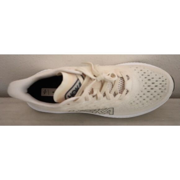 Hoka One One Women's Sz 10B Eggnog Vanilla/Yellowish White Mach 6 Sneakers Shoes - Picture 6 of 15